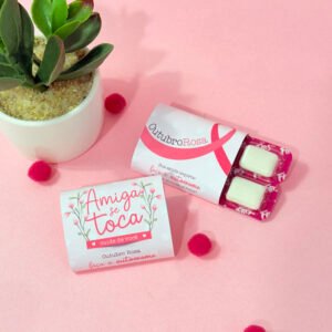 Porta Chiclete Outubro Rosa