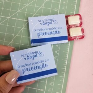 Caixinha para Chiclete Novembro Azul