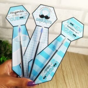 Card Gravata Caneta Novembro Azul