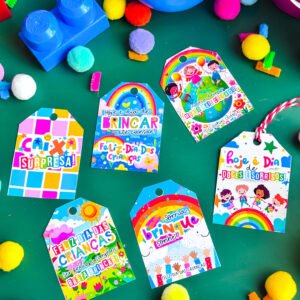 Tags Para Presentes Dia das Crianças