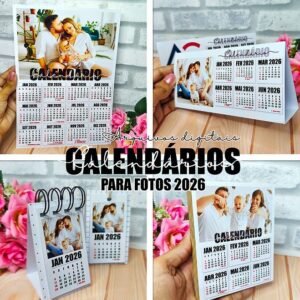 Calendários para fotos 2026