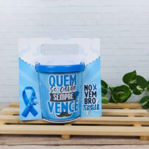 Suporte de Caneca Acrílica Novembro Azul