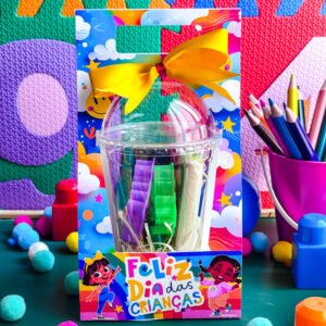 Cinta Copo Bolha 500ml Dia das Crianças