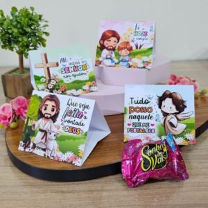 Mini Calendário de Mesa Religioso 2026