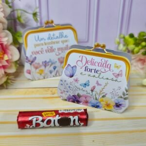 Bolsinha Mini Porta Moedinha Fake Dia Das Mulheres