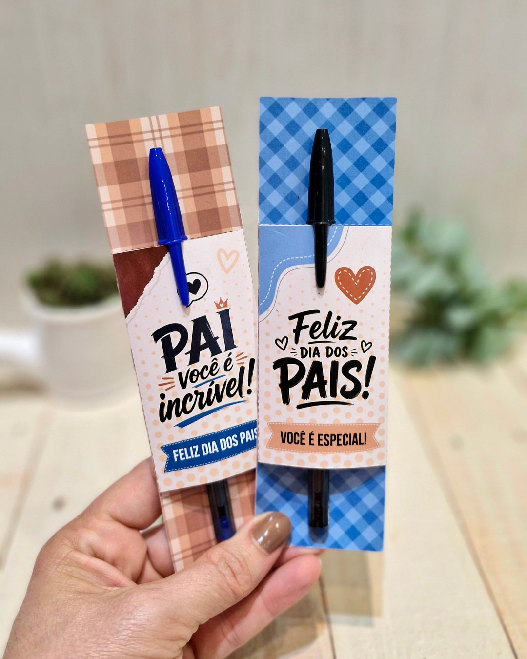 Card Caneta Dia Dos Pais