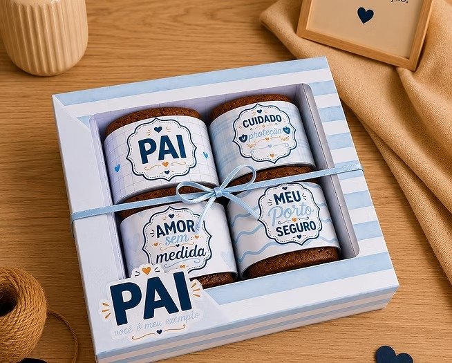 Caixa Pai Para Brownie 5X5Cm Em Pdf