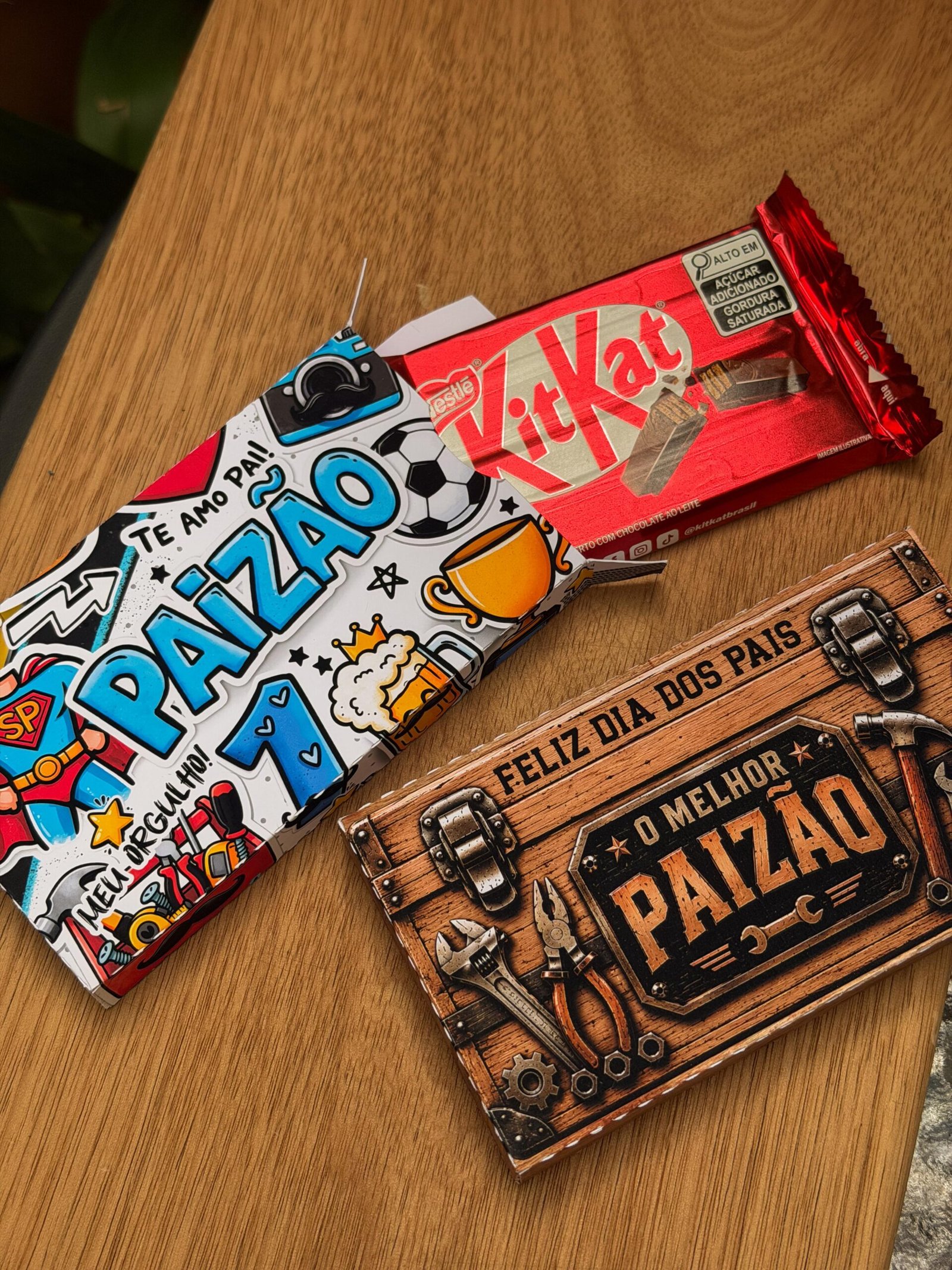 Caixinha Ferramentas Kitkat Dia Dos Pais