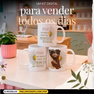 Combo Canecas Coleção Fé E Deus