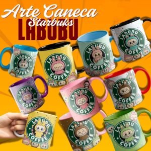 Combo Canecas Labubu Starbucks