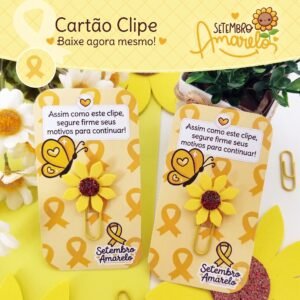Cartão Clipe Setembro Amarelo